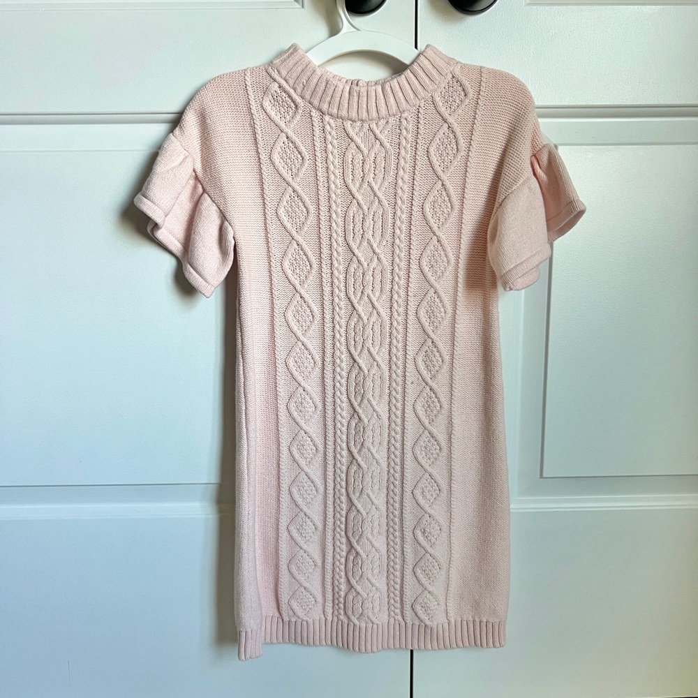Janie and Jack pink sweater dress